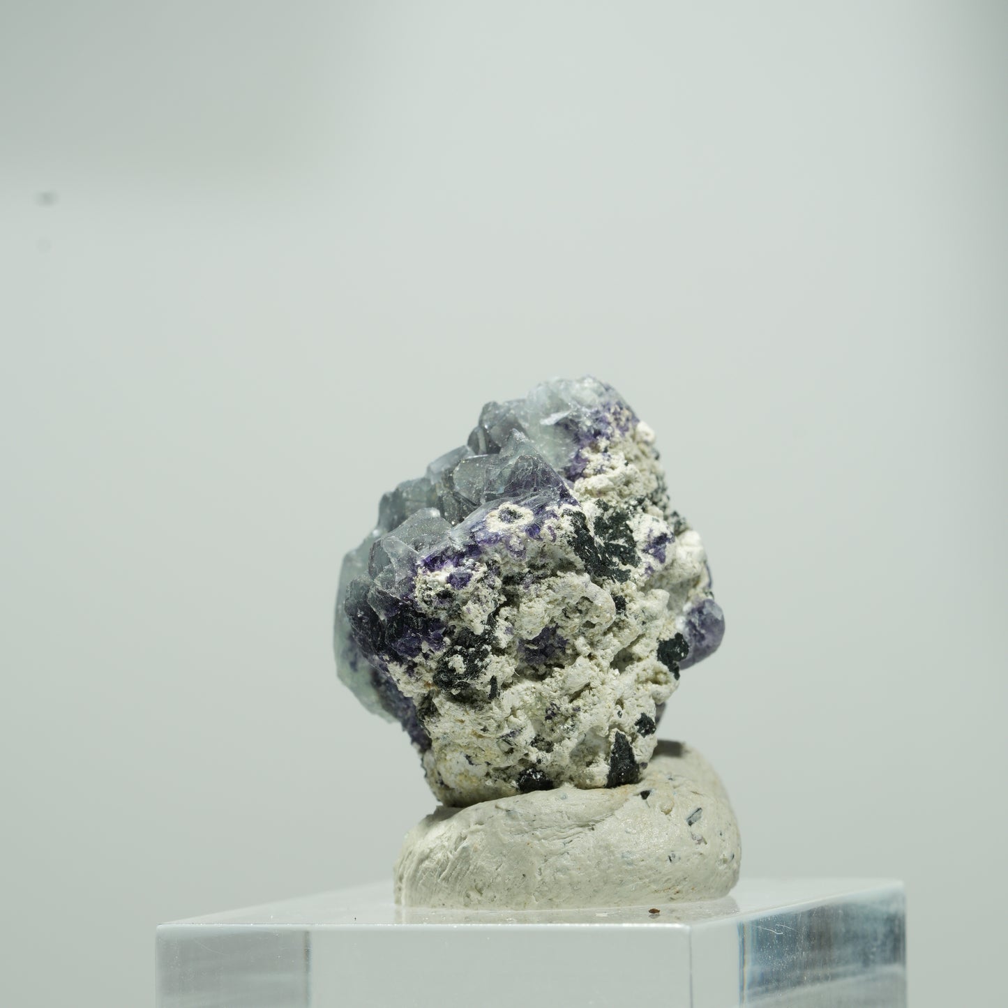 Seltene Phantom Fluorit, Orthoklas Stufe Erongo, Namibia 13*11*10mm #13573