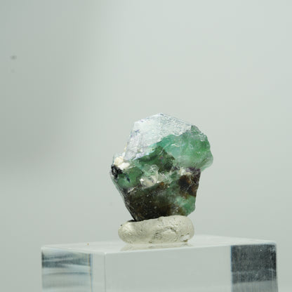 Phantom Fluorit hexagonal, Schörl Turmalin, Muskovit Erongo, Namibia 9*7*5mm #13581
