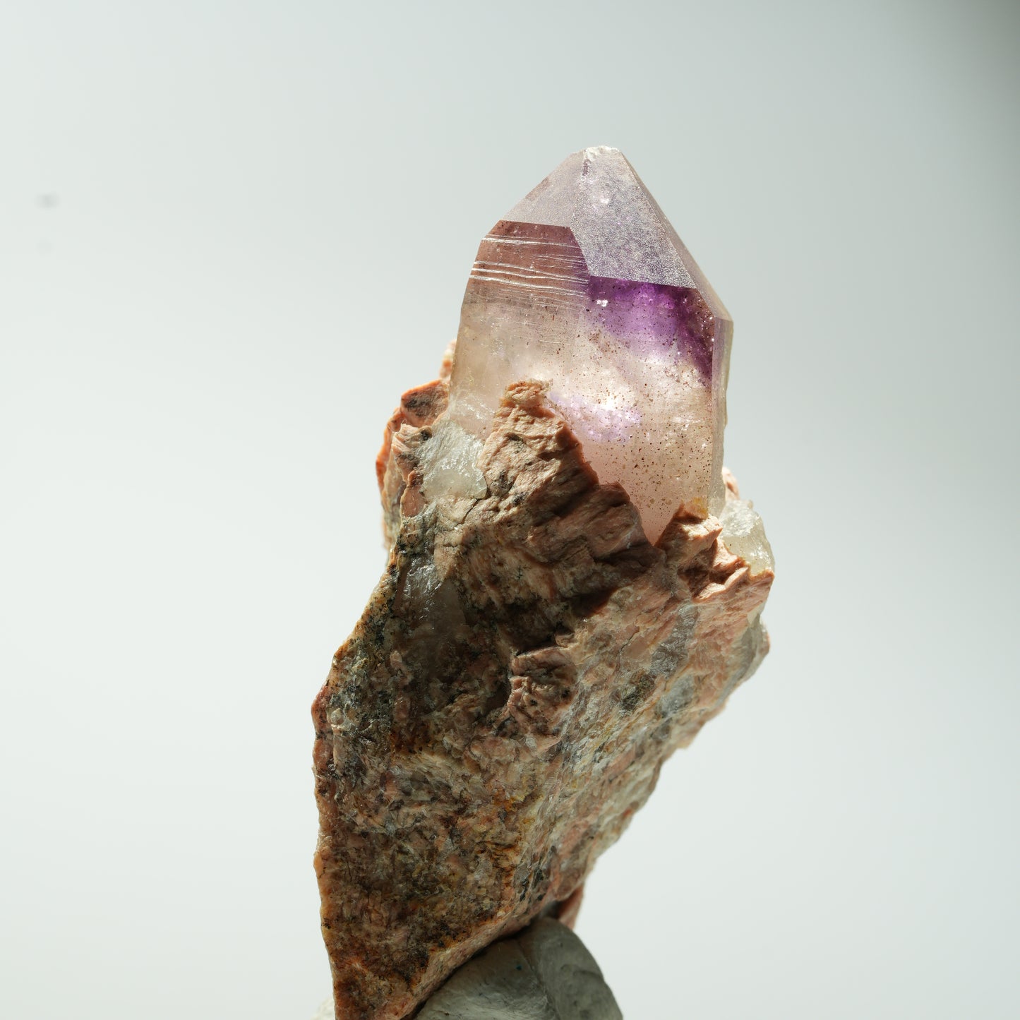 Enhydro Skelett Phantom Amethyst auf Matrix, 1x Blase Brandberg, Namibia 27*27*12mm #13587
