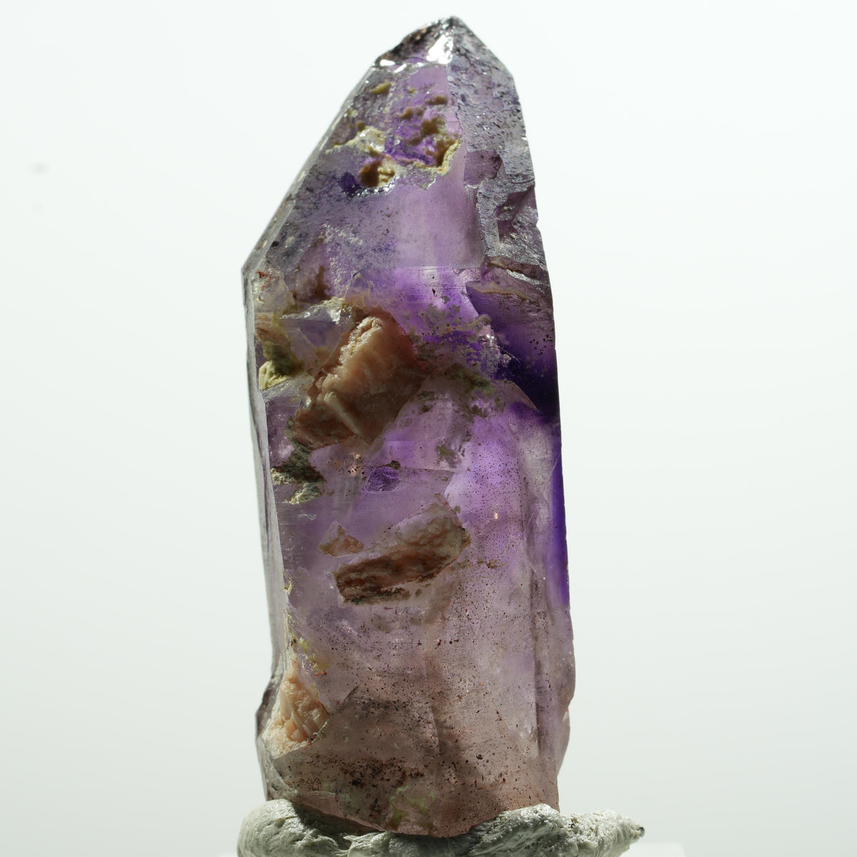 Enhydro Skelett Phantom Amethyst Spitze, 1x Blase Brandberg, Namibia 26*11*10mm #13588