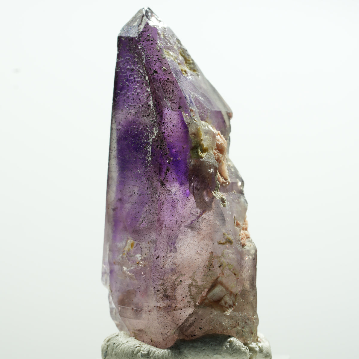 Enhydro Skelett Phantom Amethyst Spitze, 1x Blase Brandberg, Namibia 26*11*10mm #13588