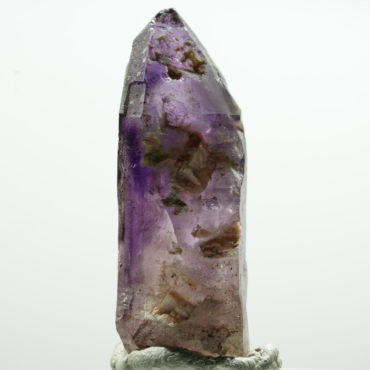 Enhydro Skelett Phantom Amethyst Spitze, 1x Blase Brandberg, Namibia 26*11*10mm #13588
