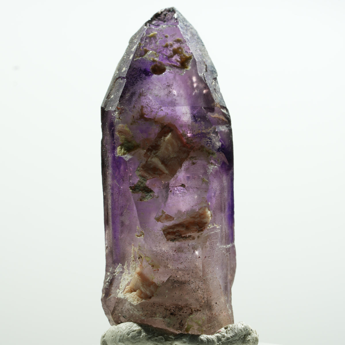 Enhydro Skelett Phantom Amethyst Spitze, 1x Blase Brandberg, Namibia 26*11*10mm #13588