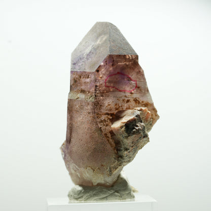 Enhydro Skelett Phantom Amethyst Spitze, 1x Blase Brandberg, Namibia 24*16*12mm #13589