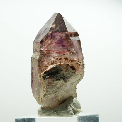 Enhydro Skelett Phantom Amethyst Spitze, 1x Blase Brandberg, Namibia 24*16*12mm #13589