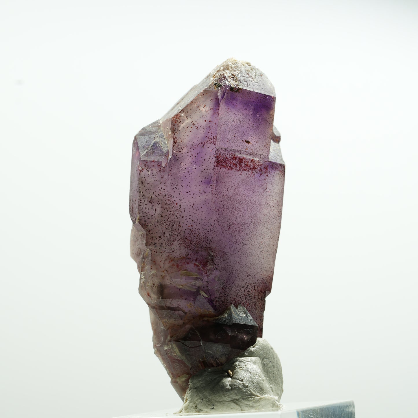 Enhydro Skelett Phantom Amethyst Doppelender, große Blase Brandberg, Namibia 26*12*12mm #13590