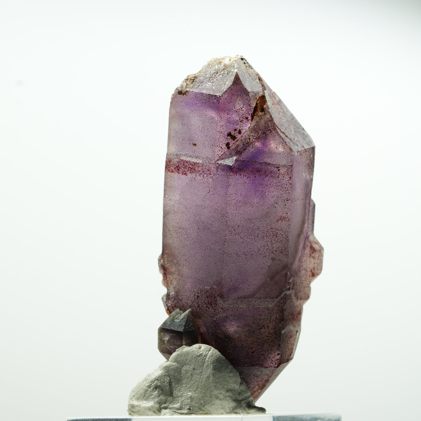 Enhydro Skelett Phantom Amethyst Doppelender, große Blase Brandberg, Namibia 26*12*12mm #13590