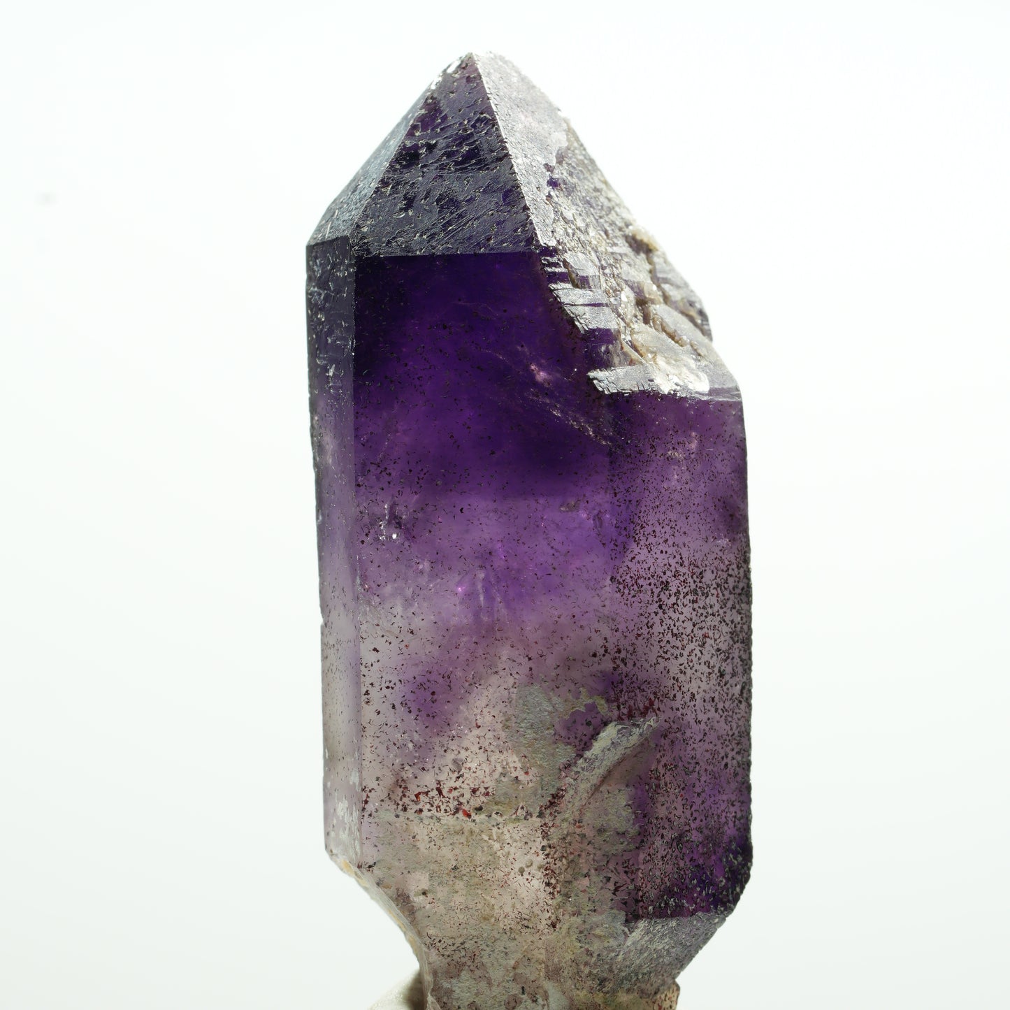 Seltene Phantom Amethyst Doppelender Spitze Brandberg, Namibia 25*10*8mm #13591