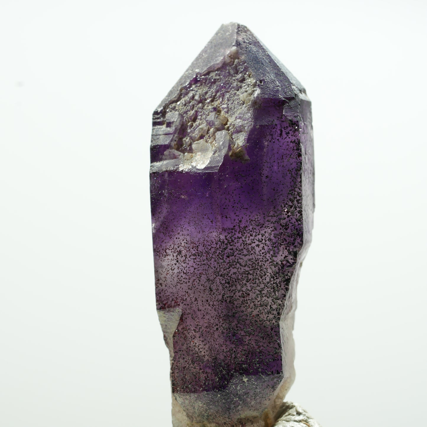 Seltene Phantom Amethyst Doppelender Spitze Brandberg, Namibia 25*10*8mm #13591