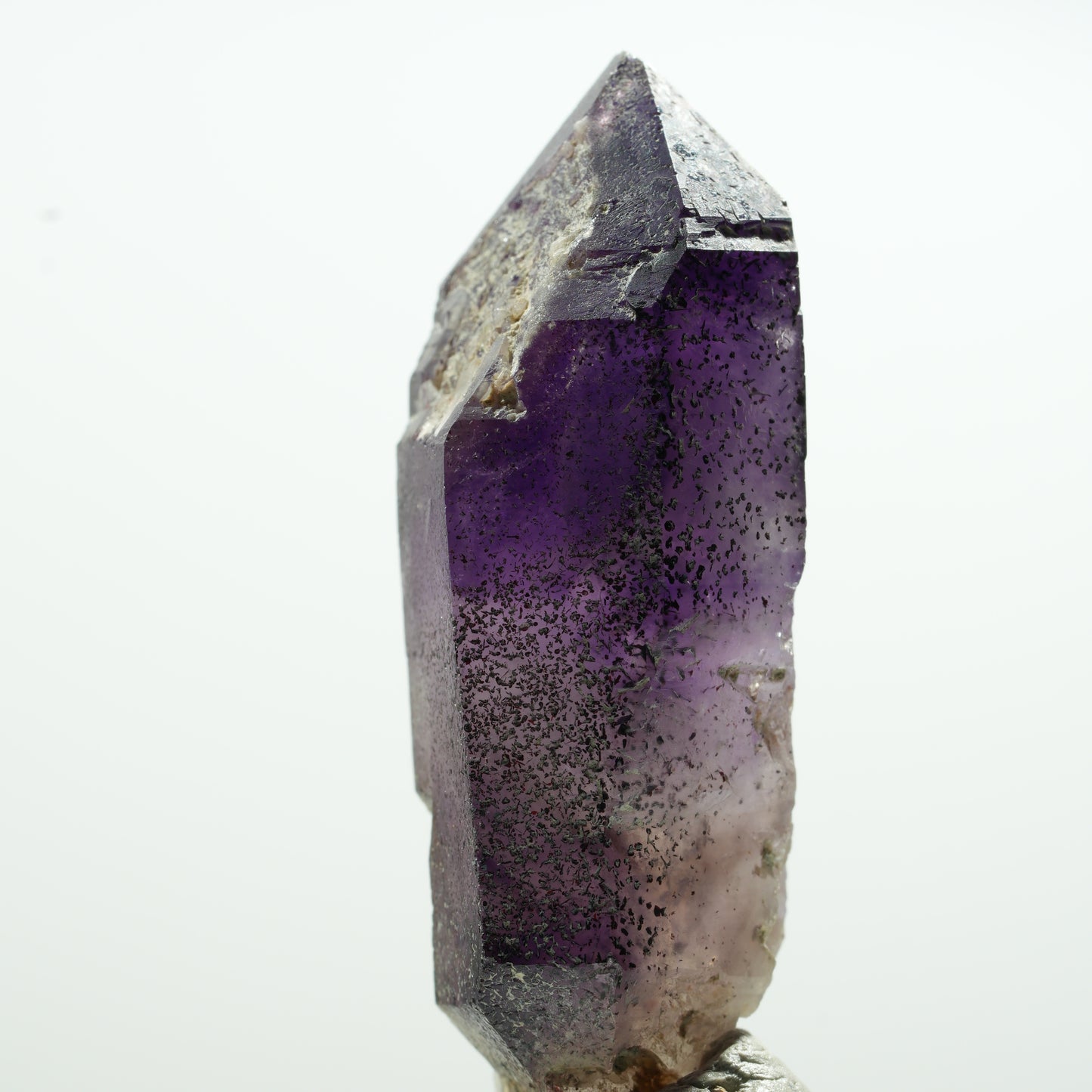 Seltene Phantom Amethyst Doppelender Spitze Brandberg, Namibia 25*10*8mm #13591