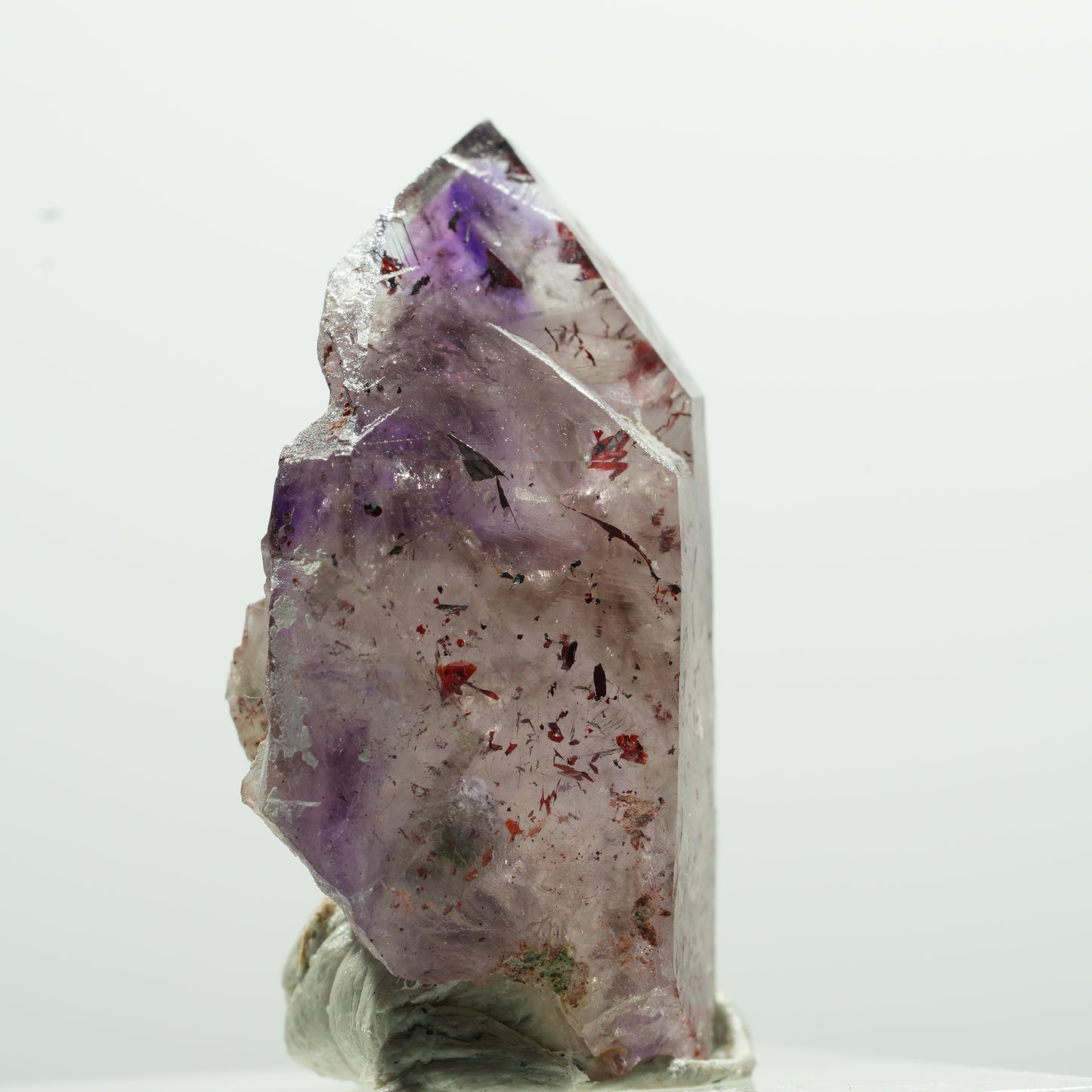 Harlekin Skelett Phantom Amethyst Spitze Brandberg, Namibia 15*8*6mm #13592