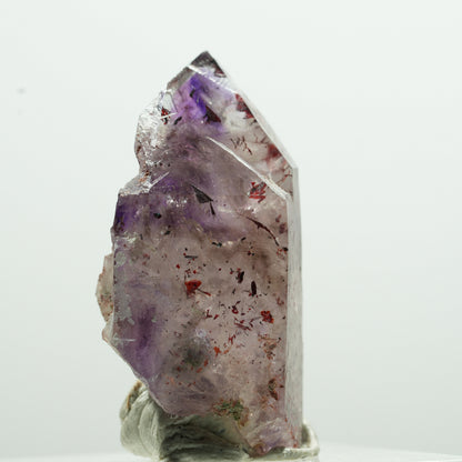 Harlekin Skelett Phantom Amethyst Spitze Brandberg, Namibia 15*8*6mm #13592