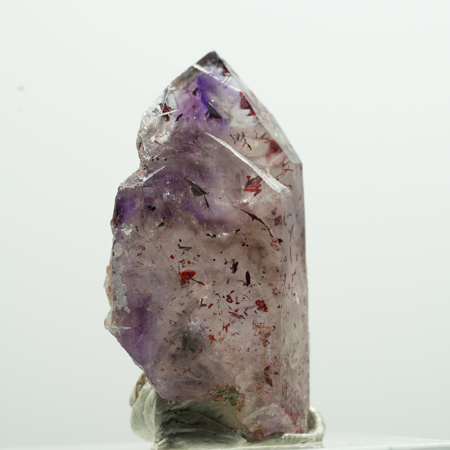Harlekin Skelett Phantom Amethyst Spitze Brandberg, Namibia 15*8*6mm #13592