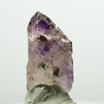 Harlekin Skelett Phantom Amethyst Spitze Brandberg, Namibia 15*8*6mm #13592