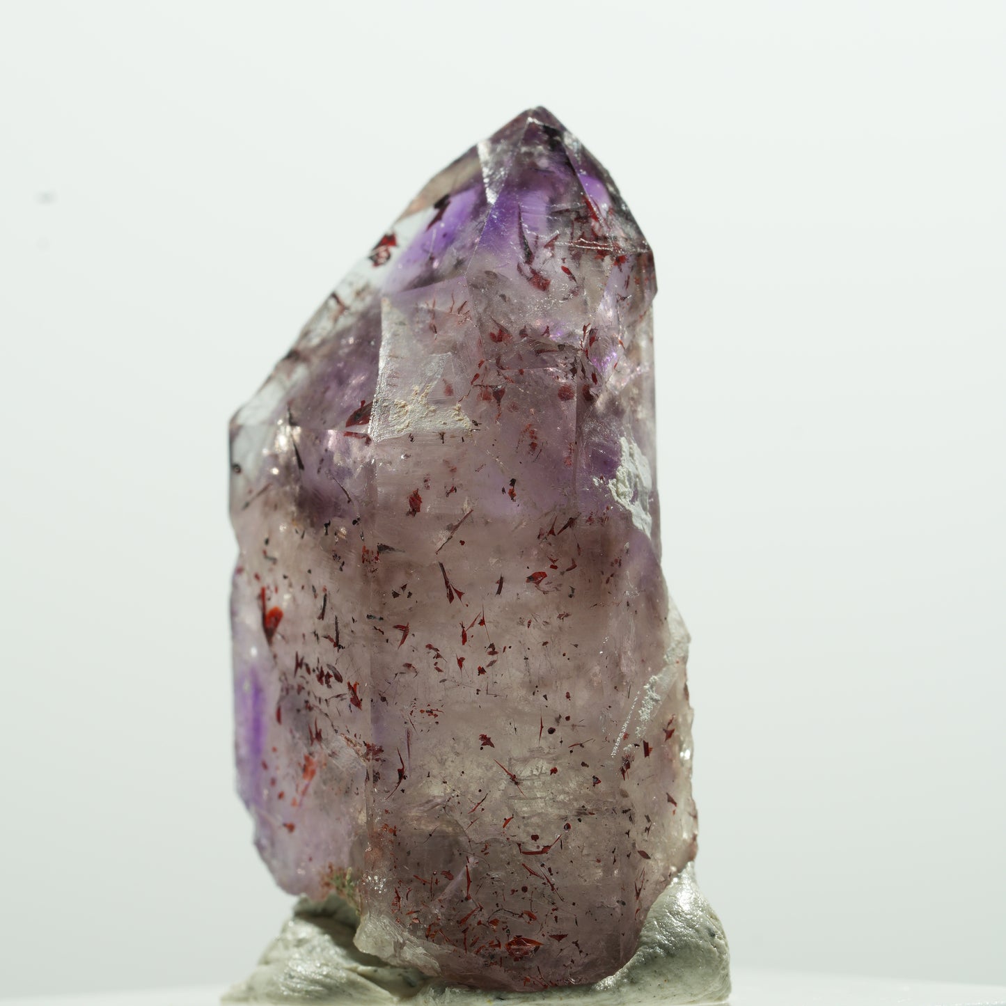Harlekin Skelett Phantom Amethyst Spitze Brandberg, Namibia 15*8*6mm #13592