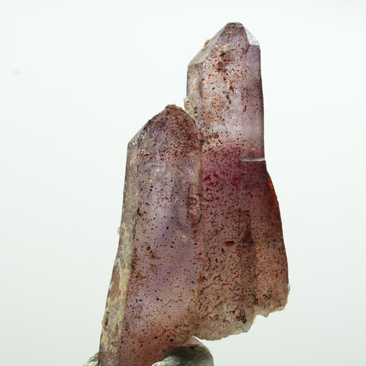 Seltene Phantom Amethyst Zepter mit Eisen Spitzen Brandberg, Namibia 27*13*11mm #13593