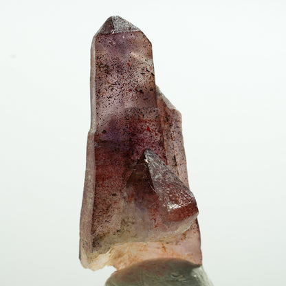 Seltene Phantom Amethyst Zepter mit Eisen Spitzen Brandberg, Namibia 27*13*11mm #13593