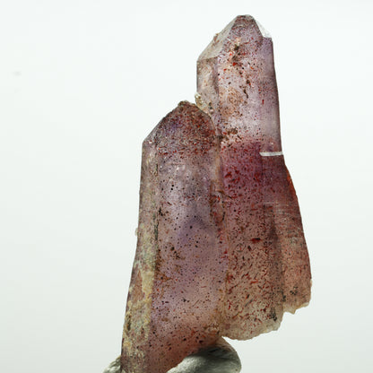 Seltene Phantom Amethyst Zepter mit Eisen Spitzen Brandberg, Namibia 27*13*11mm #13593