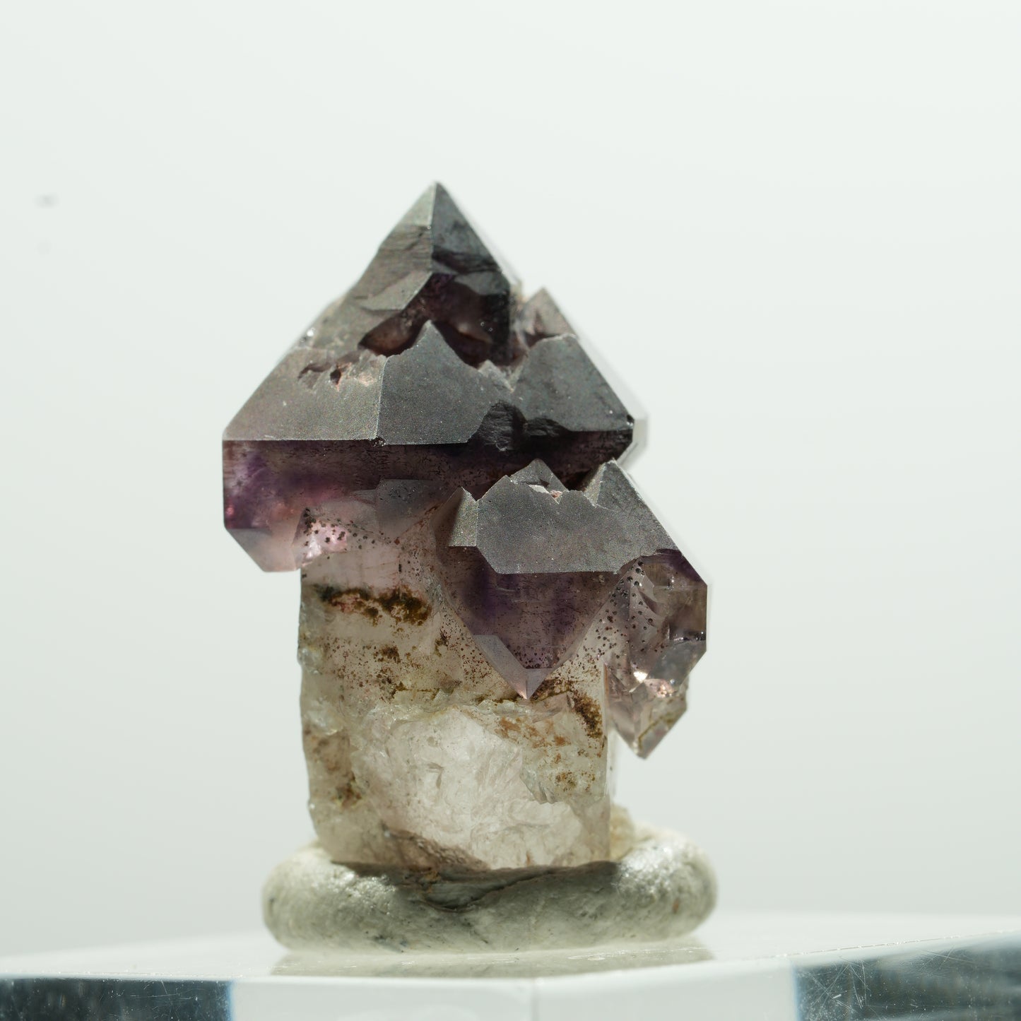 Skelett Phantom Amethyst Zepter Doppelender Spitzen Brandberg Namibia 26*17*16mm #13596
