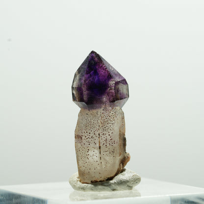Seltene Phantom Amethyst Zepter Spitze Brandberg, Namibia 24*10*8mm #13597
