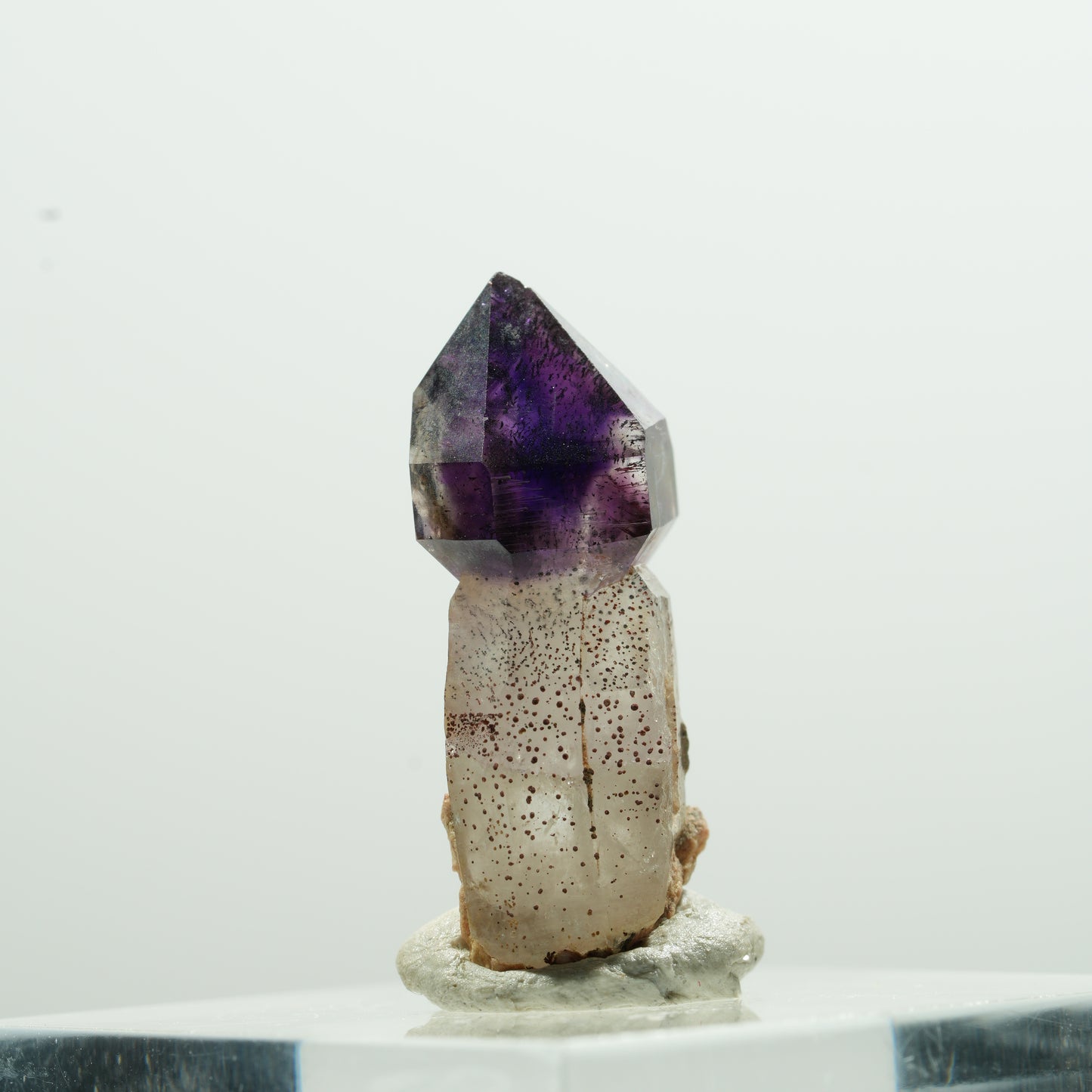 Seltene Phantom Amethyst Zepter Spitze Brandberg, Namibia 24*10*8mm #13597