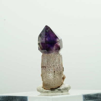 Seltene Phantom Amethyst Zepter Spitze Brandberg, Namibia 24*10*8mm #13597