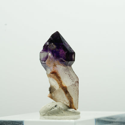 Seltene Phantom Amethyst Zepter Spitze Brandberg, Namibia 24*10*8mm #13597