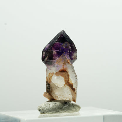 Seltene Phantom Amethyst Zepter Spitze Brandberg, Namibia 24*10*8mm #13597