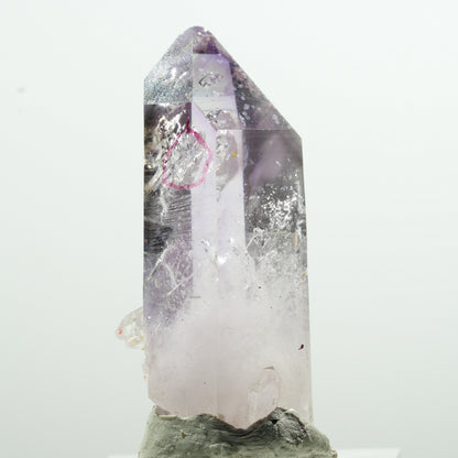 Pointe d'améthyste fantôme à enhydro, 1 bulle Goboboseb, Namibie 43*19*15mm #13598