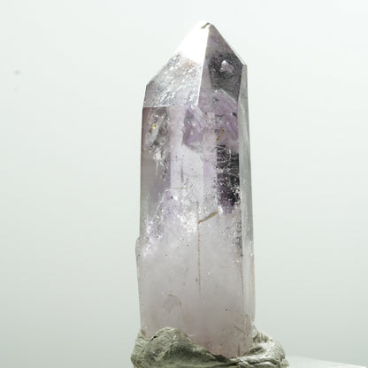 Pointe d'améthyste fantôme à enhydro, 1 bulle Goboboseb, Namibie 43*19*15mm #13598