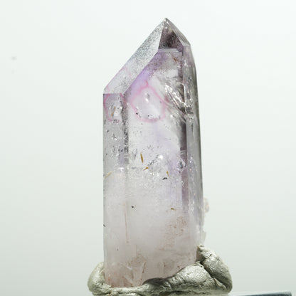 Pointe d'améthyste fantôme à enhydro, 1 bulle Goboboseb, Namibie 43*19*15mm #13598
