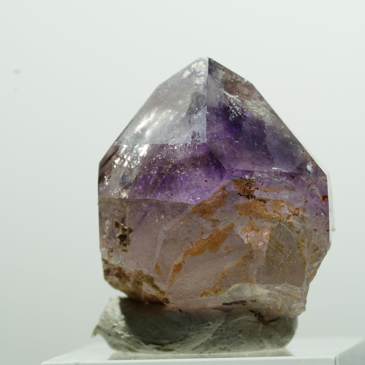 Pointe d'améthyste fantôme squelette rare Goboboseb, Namibie 30*24*23mm #13599