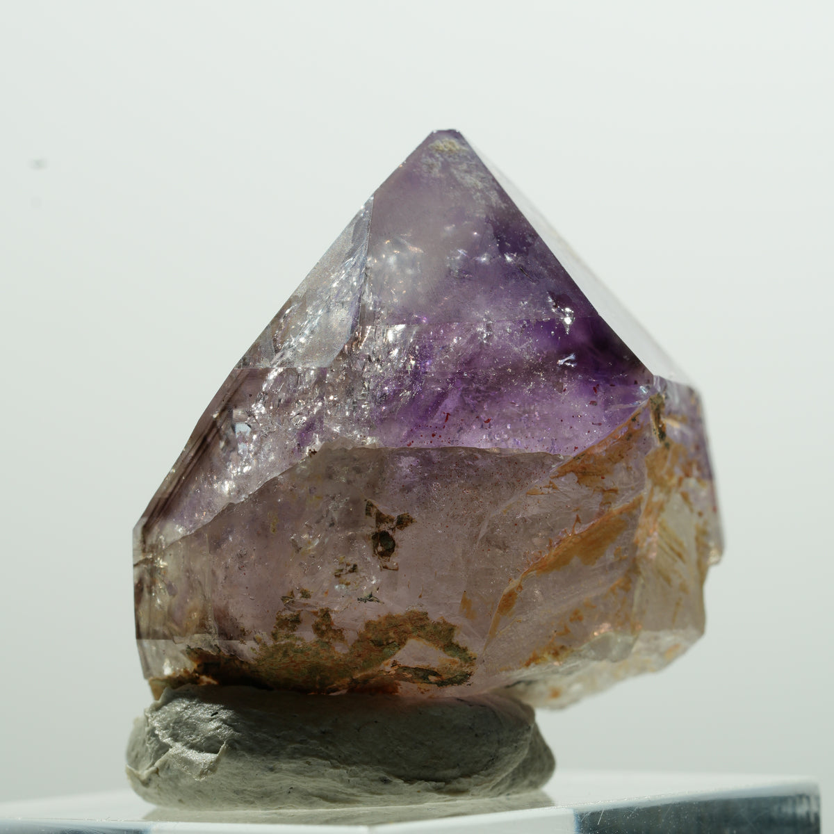Pointe d'améthyste fantôme squelette rare Goboboseb, Namibie 30*24*23mm #13599