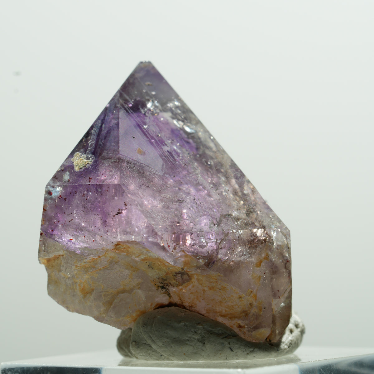 Pointe d'améthyste fantôme squelette rare Goboboseb, Namibie 30*24*23mm #13599