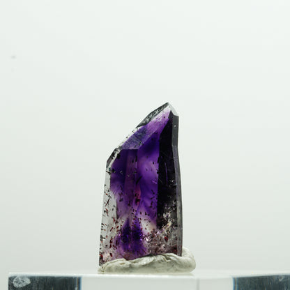 Seltene Harlekin Phantom Amethyst Spitze Goboboseb, Namibia 21*11*8mm #13601
