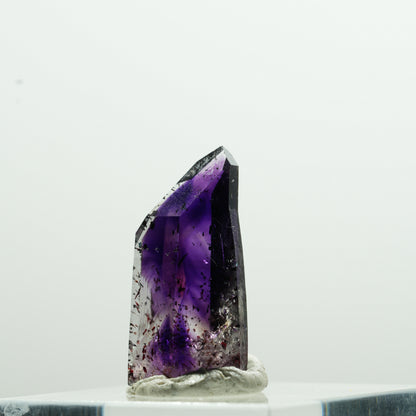 Seltene Harlekin Phantom Amethyst Spitze Goboboseb, Namibia 21*11*8mm #13601