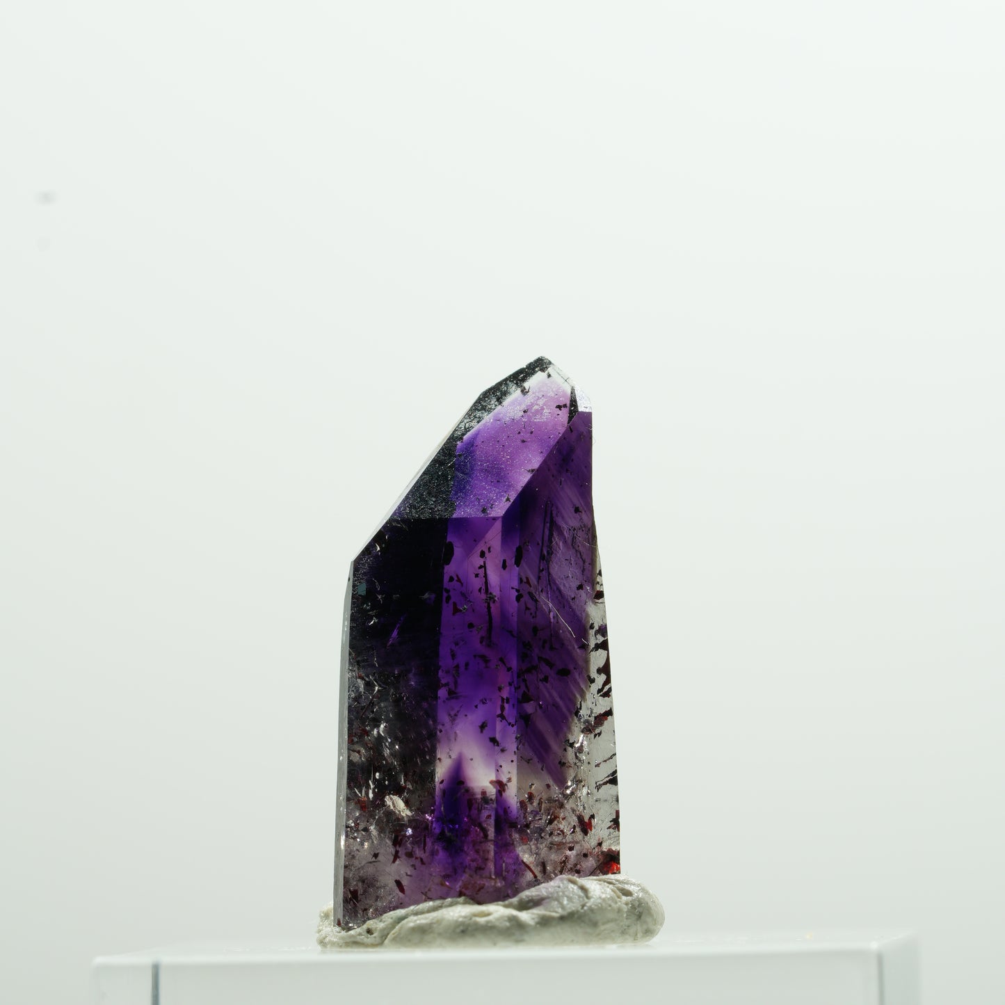 Seltene Harlekin Phantom Amethyst Spitze Goboboseb, Namibia 21*11*8mm #13601