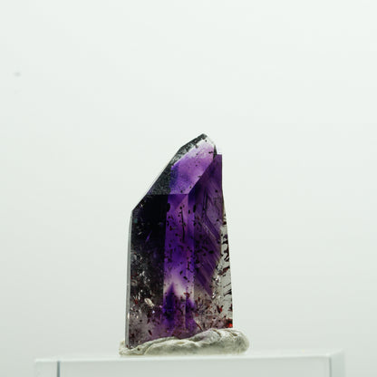 Seltene Harlekin Phantom Amethyst Spitze Goboboseb, Namibia 21*11*8mm #13601