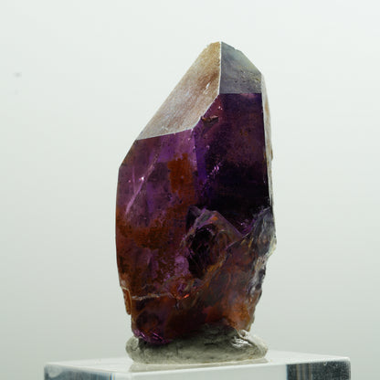 Seltene Phantom Amethyst Skelett Spitze mit Eisen Goboboseb, Namibia 40*23*20mm #13603