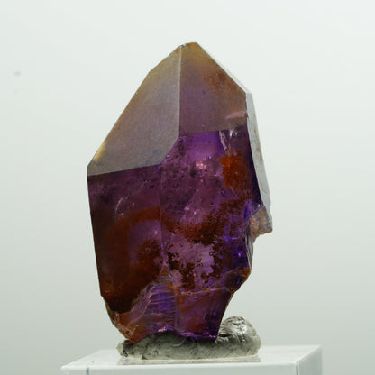 Seltene Phantom Amethyst Skelett Spitze mit Eisen Goboboseb, Namibia 40*23*20mm #13603
