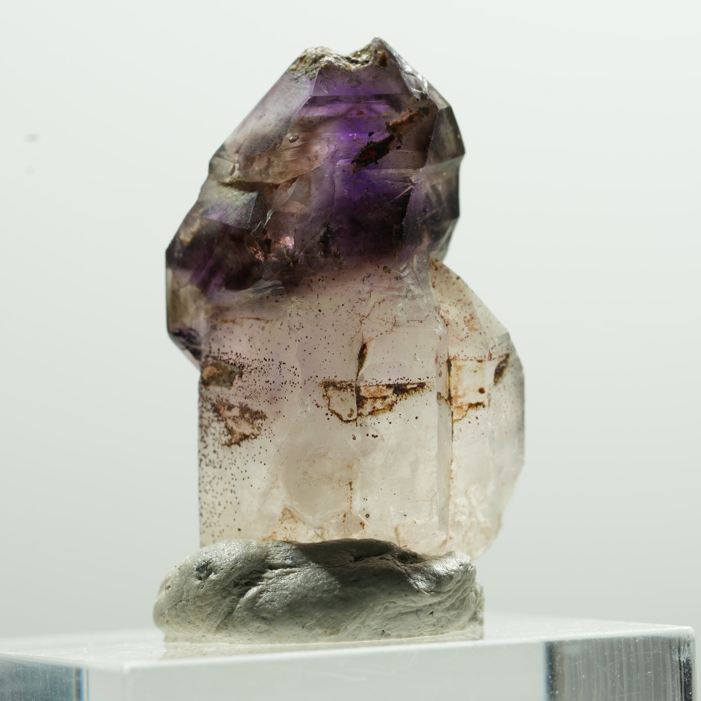 Seltene Phantom Amethyst Skelett Zepter Spitze Brandberg, Namibia 30*17*14mm #13604