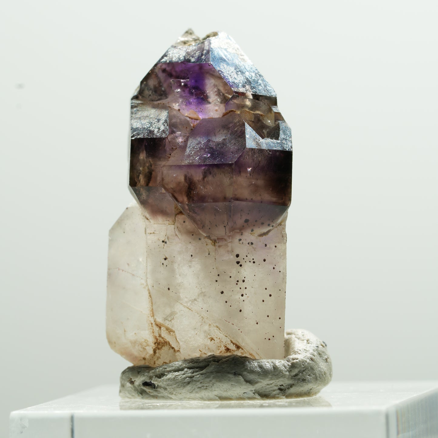 Seltene Phantom Amethyst Skelett Zepter Spitze Brandberg, Namibia 30*17*14mm #13604