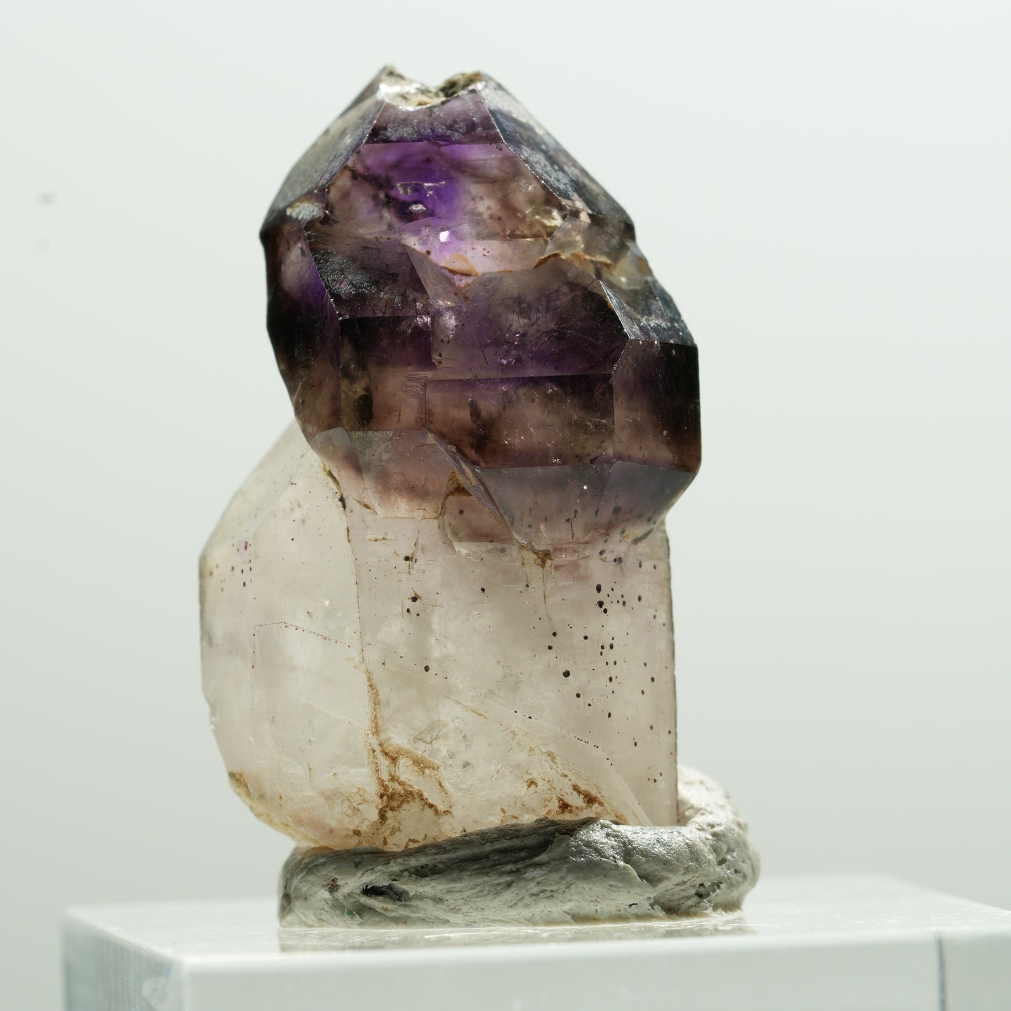 Seltene Phantom Amethyst Skelett Zepter Spitze Brandberg, Namibia 30*17*14mm #13604