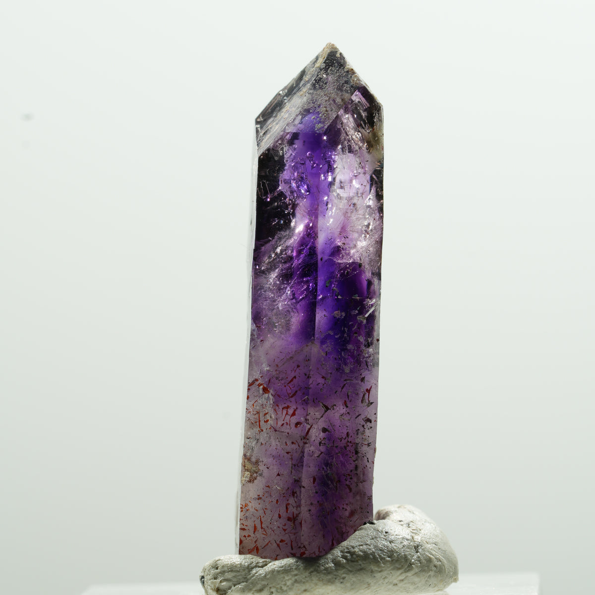 Seltene Skelett Phantom Amethyst Spitze Brandberg, Namibia 35*13*8mm #13605