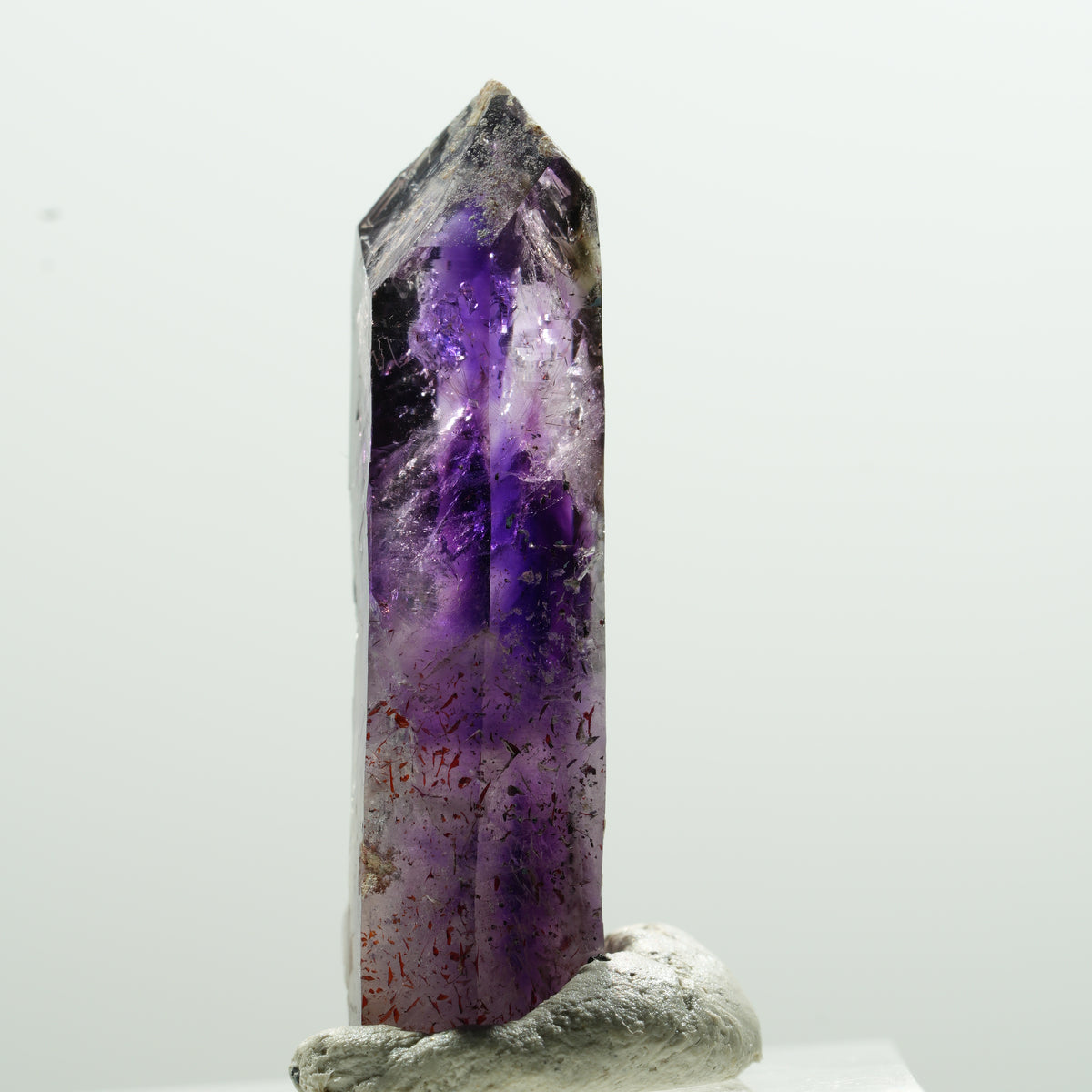 Seltene Skelett Phantom Amethyst Spitze Brandberg, Namibia 35*13*8mm #13605