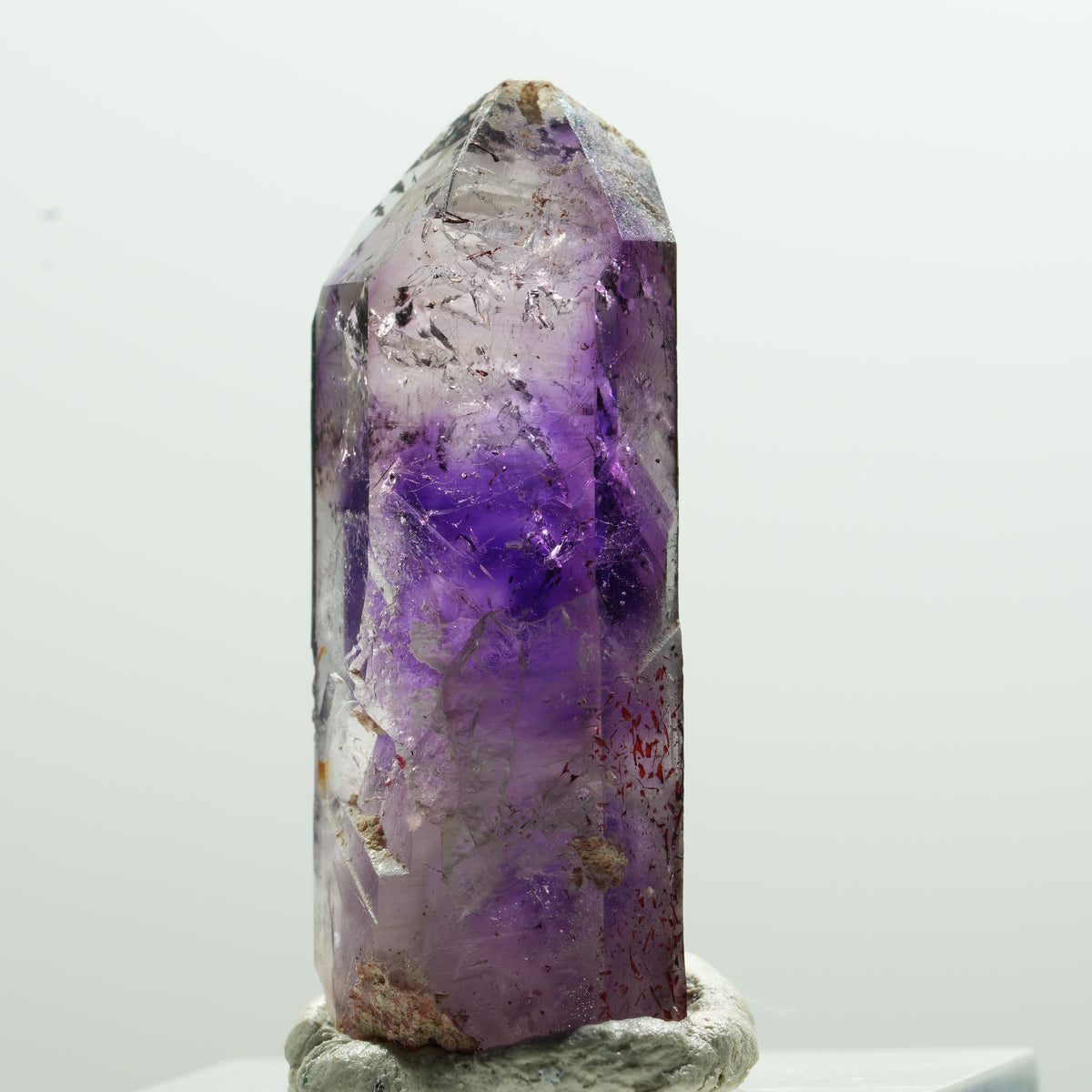 Seltene Skelett Phantom Amethyst Spitze Brandberg, Namibia 35*13*8mm #13605