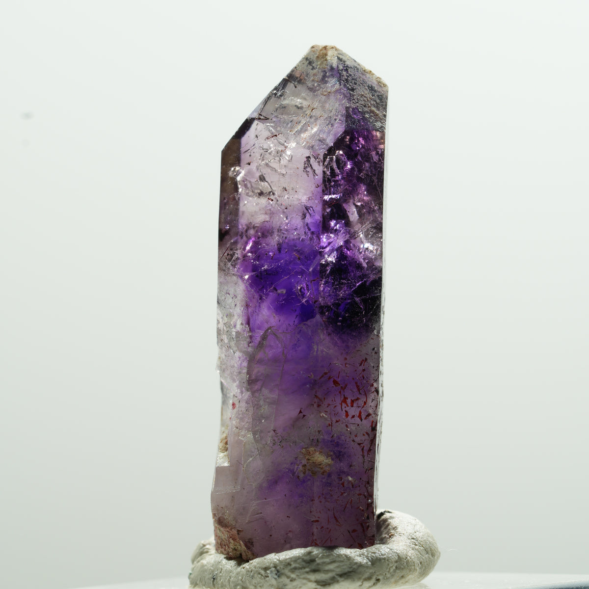 Seltene Skelett Phantom Amethyst Spitze Brandberg, Namibia 35*13*8mm #13605