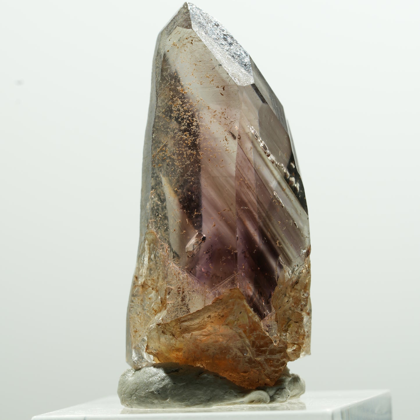 Seltene Phantom Amethyst Rauchquarz Spitze Goboboseb, Namibia 40*18*16mm #13607