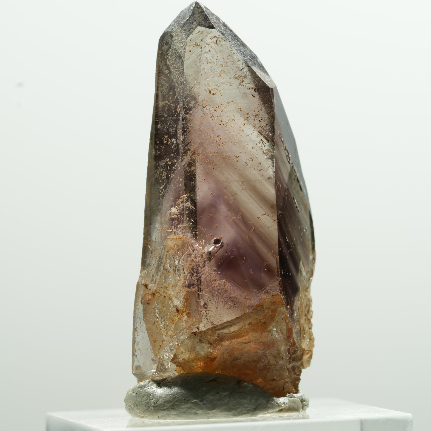 Seltene Phantom Amethyst Rauchquarz Spitze Goboboseb, Namibia 40*18*16mm #13607