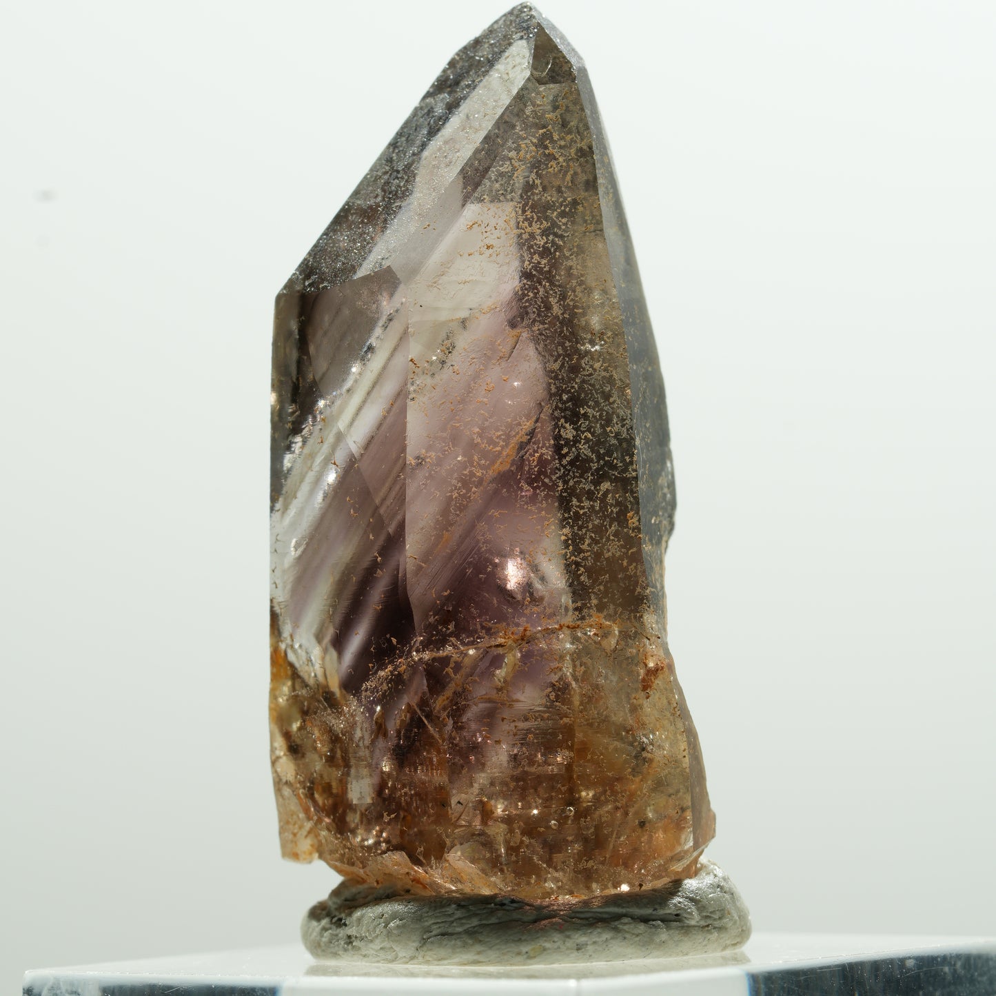 Seltene Phantom Amethyst Rauchquarz Spitze Goboboseb, Namibia 40*18*16mm #13607
